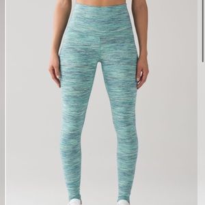 Lululemon wunder under hi rise leggings space dye